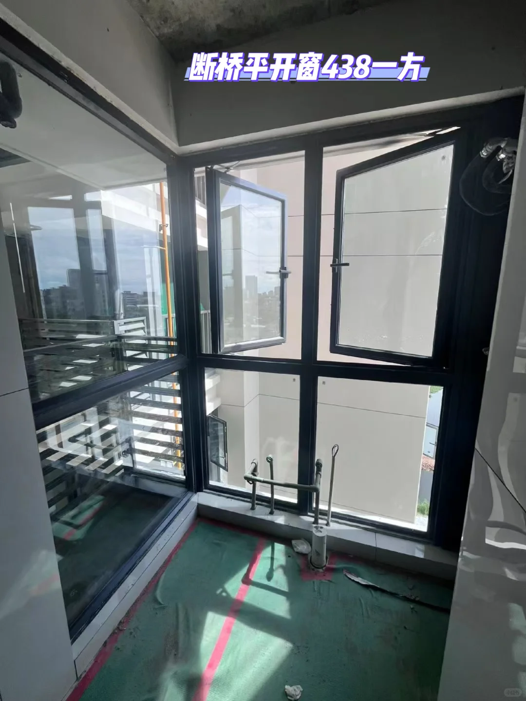 438一方断桥平开窗封阳台隔音隔热平开窗