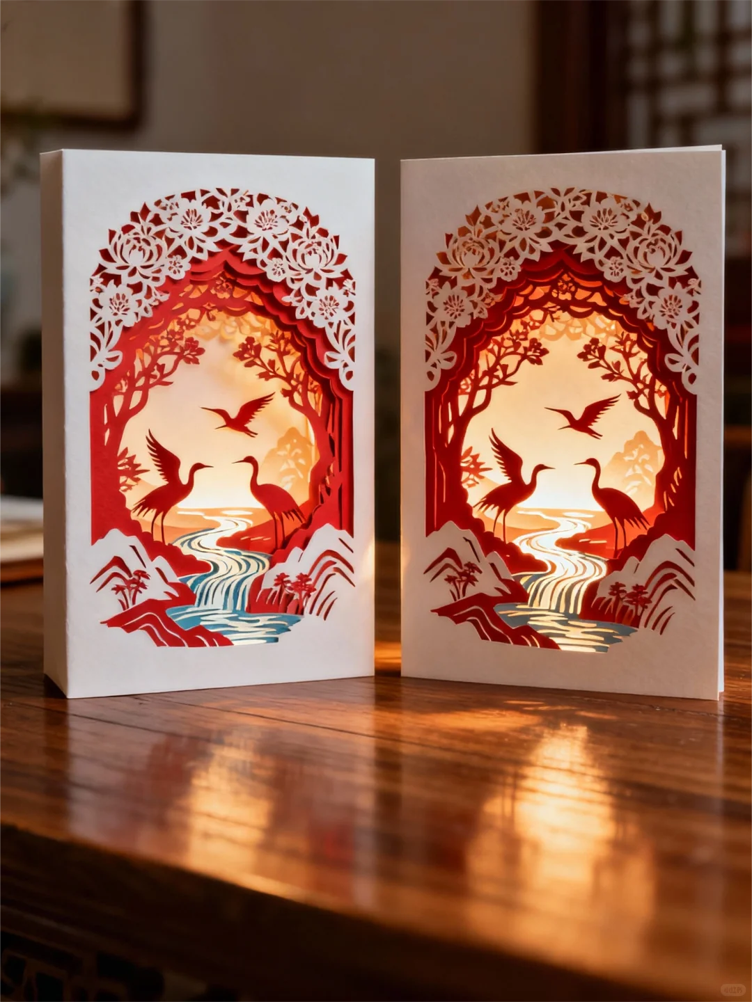 这纸上的3D立体山水，美到让人窒息！?️