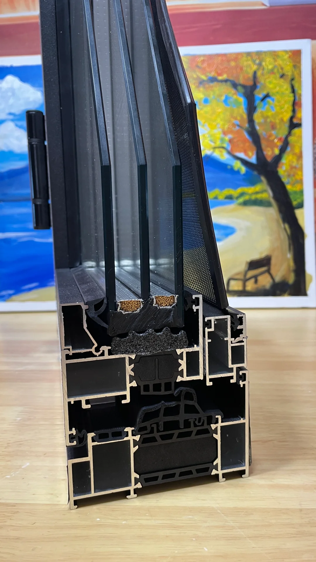 断桥铝系统窗95一体窗