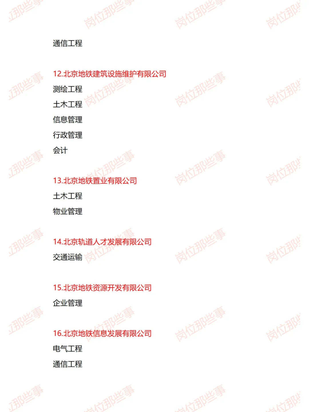 北京地铁2024届校招