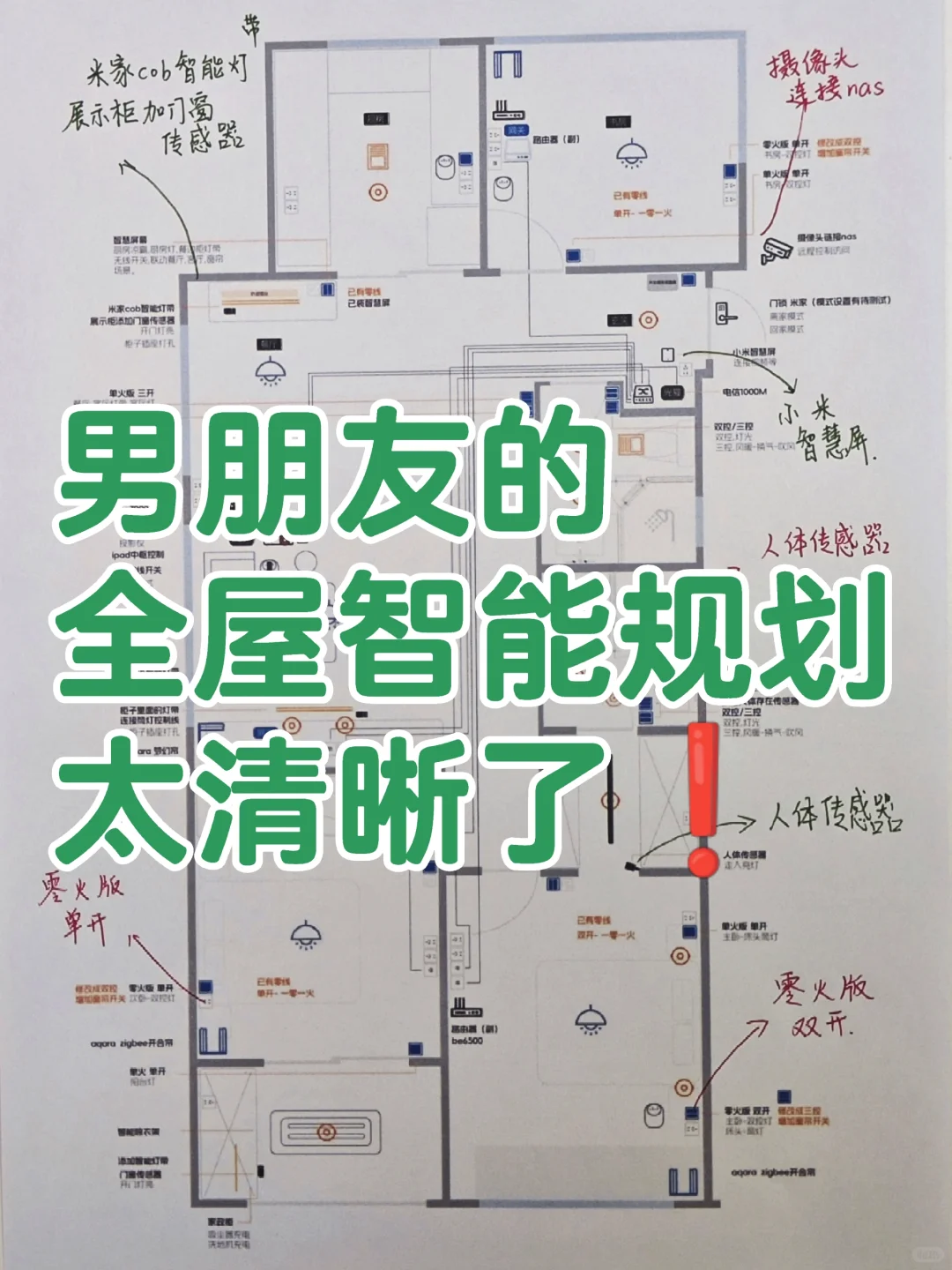 男朋友的全屋智能规划思路也太清晰啦❗
