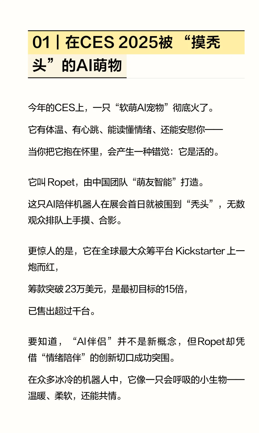 ? 国产AI黑马Ropet，靠“情绪价值”征服CES