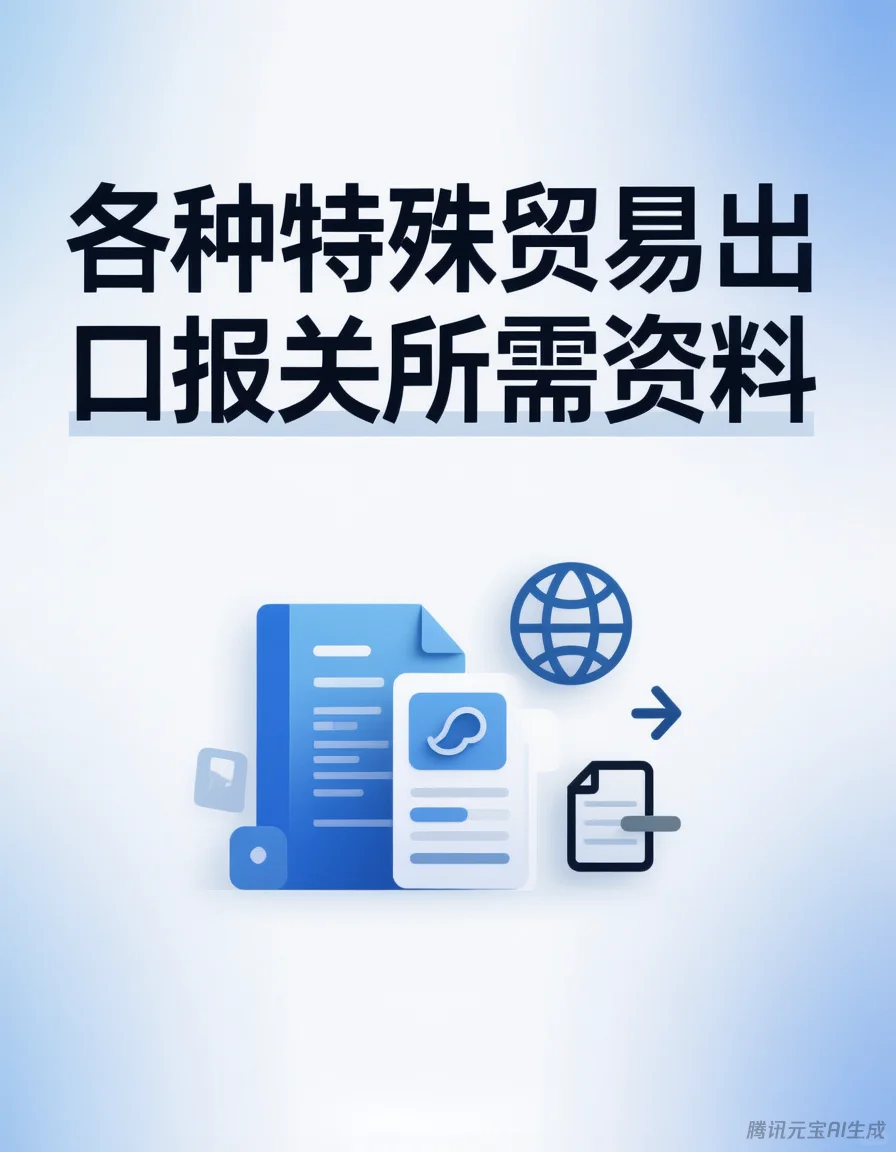 各种特殊贸易出口报关所需资料