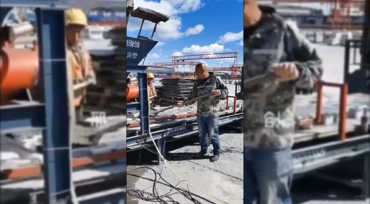 祥创混凝土预制块布料机器生产线成型设备