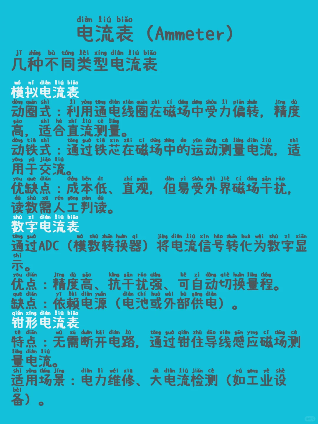 低压电工实操考试科目二——电流表