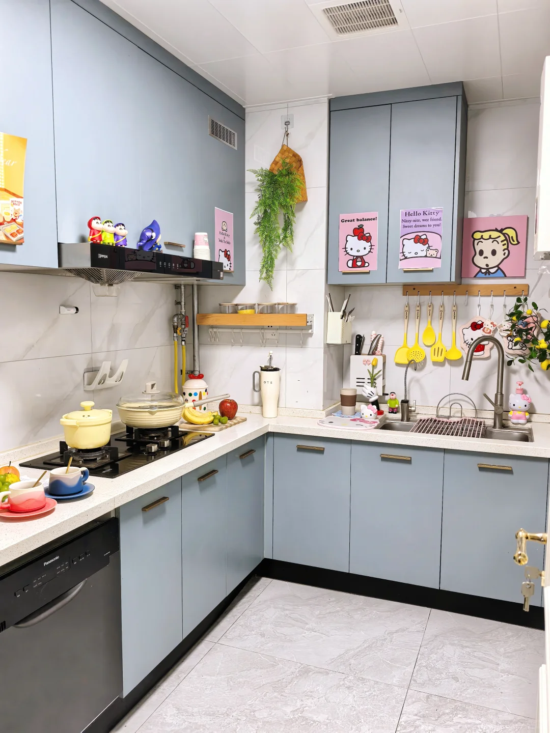 ?Dream Kitchen|好喜欢我的清新蓝小厨房