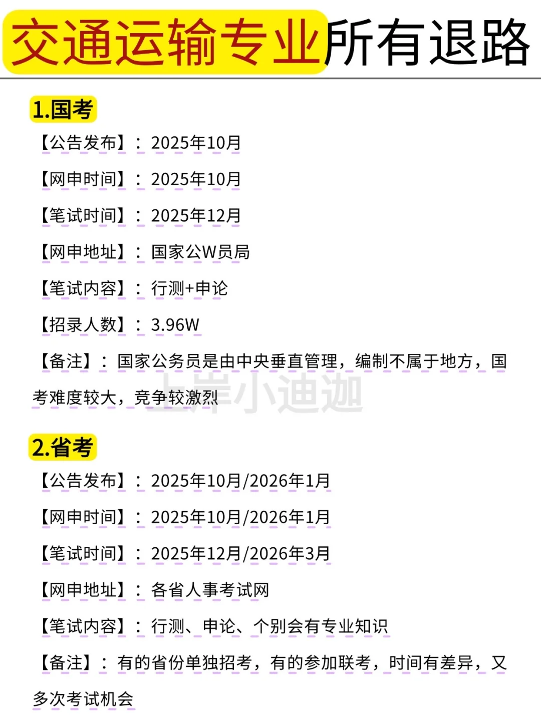 交通运输的同学，大胆去考公！