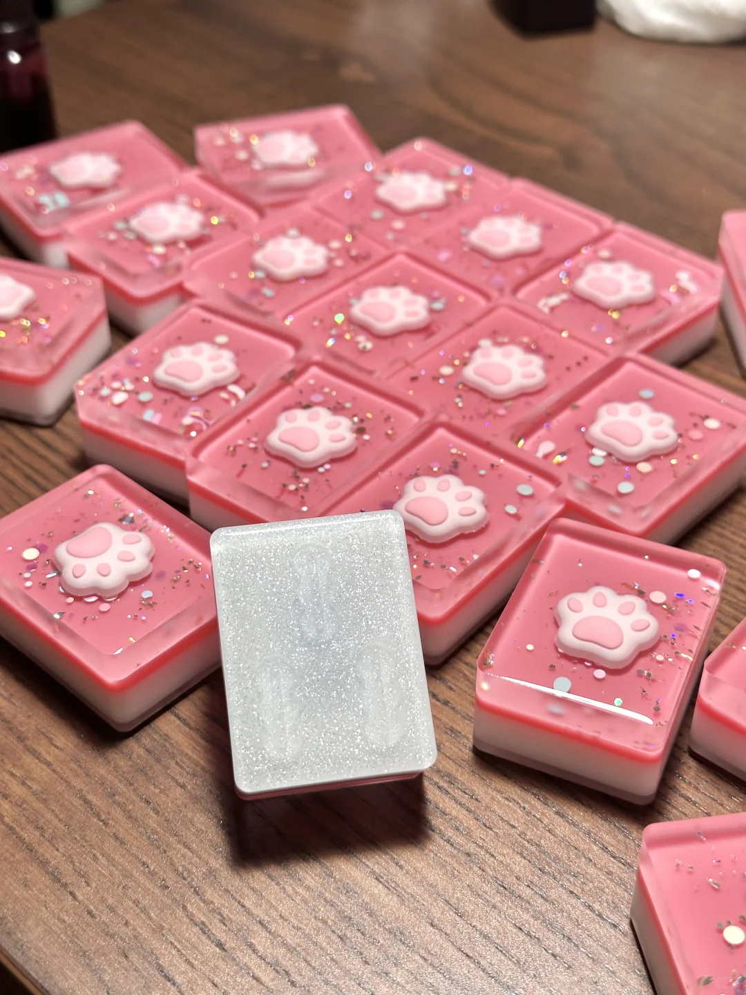 第一次做滴胶麻将，还算满意