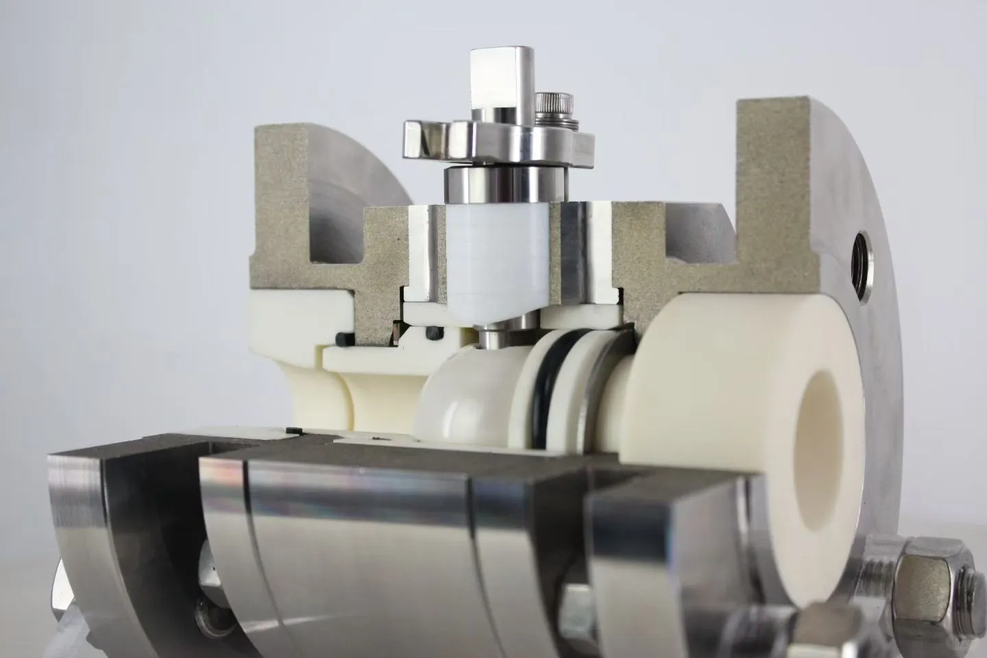 陶瓷球阀，细节展示#法登阀门