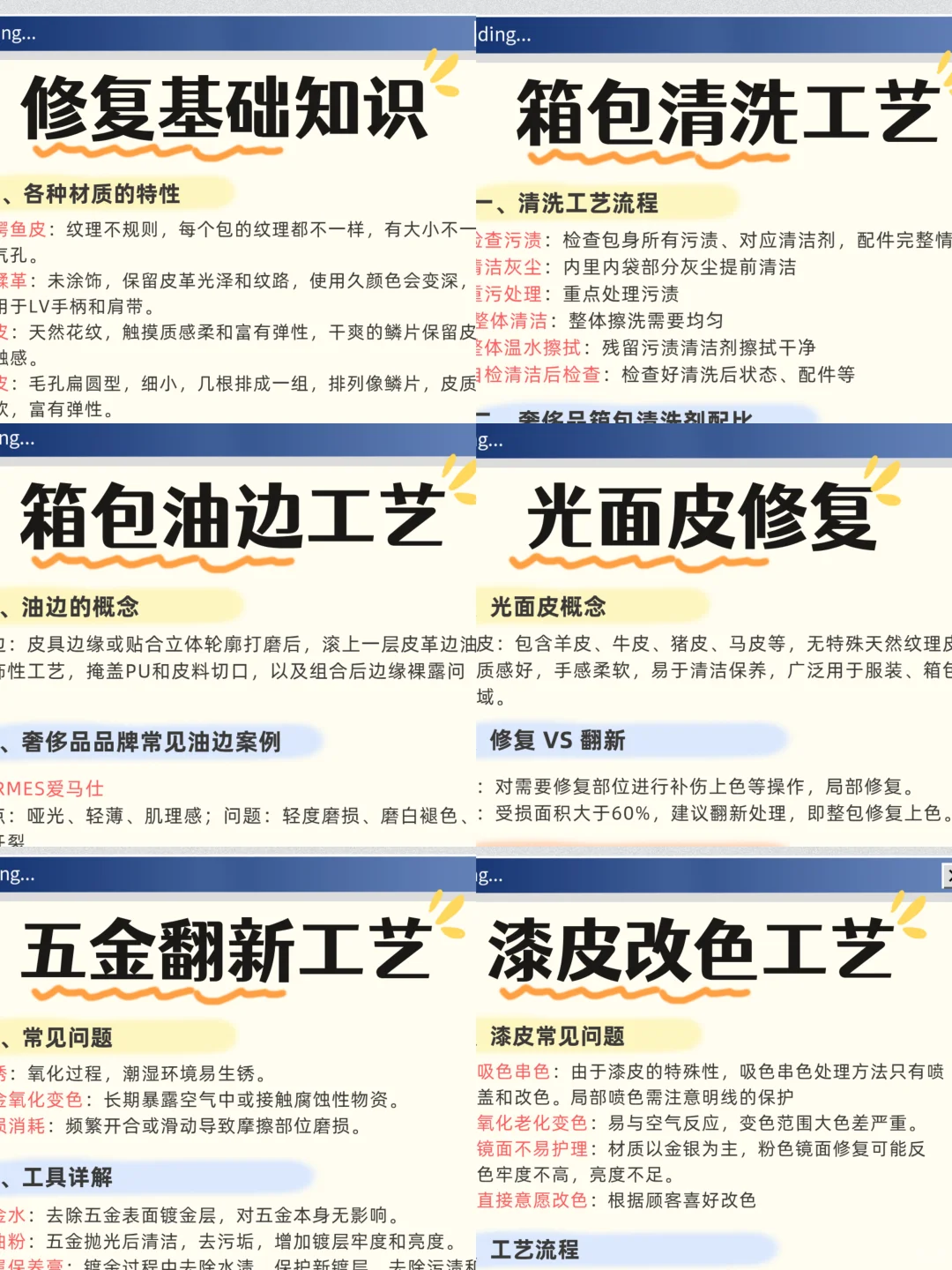 奢侈品护理笔记?|了解6⃣️项护理工艺