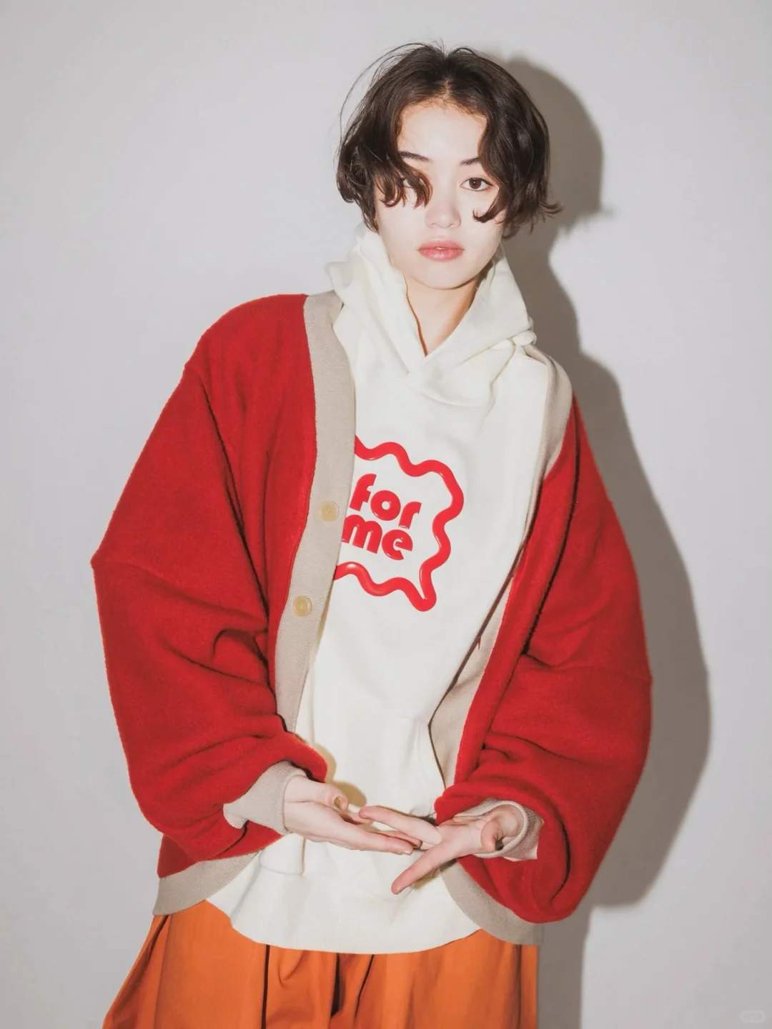 一眼心动的日系红色开衫?‍?