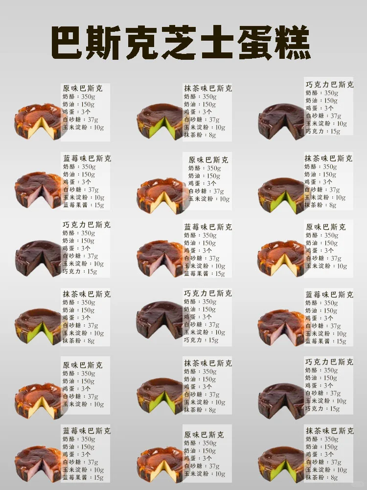 大师配方巴斯克芝士蛋糕|成品供应 ?