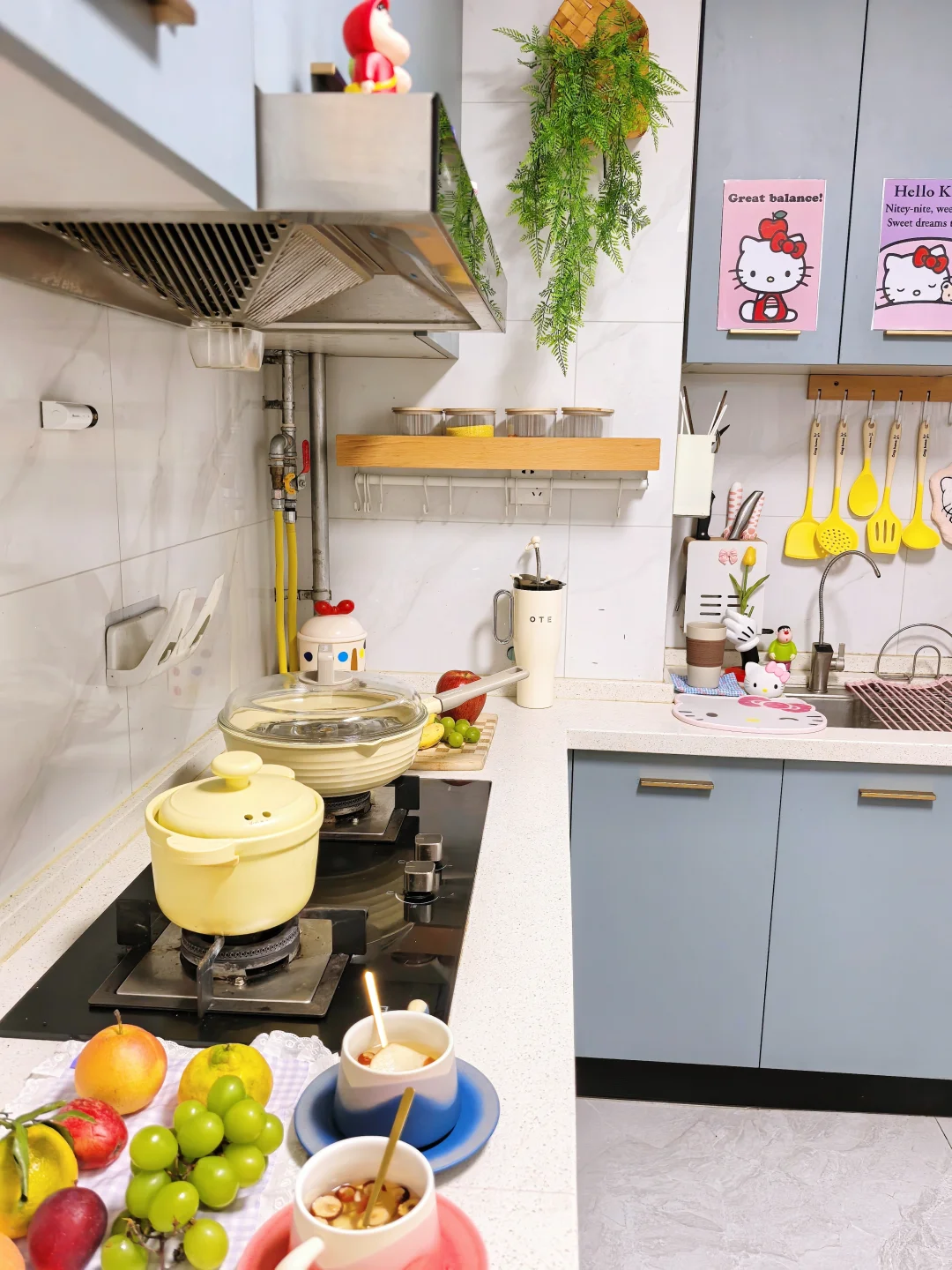 ?Dream Kitchen|好喜欢我的清新蓝小厨房