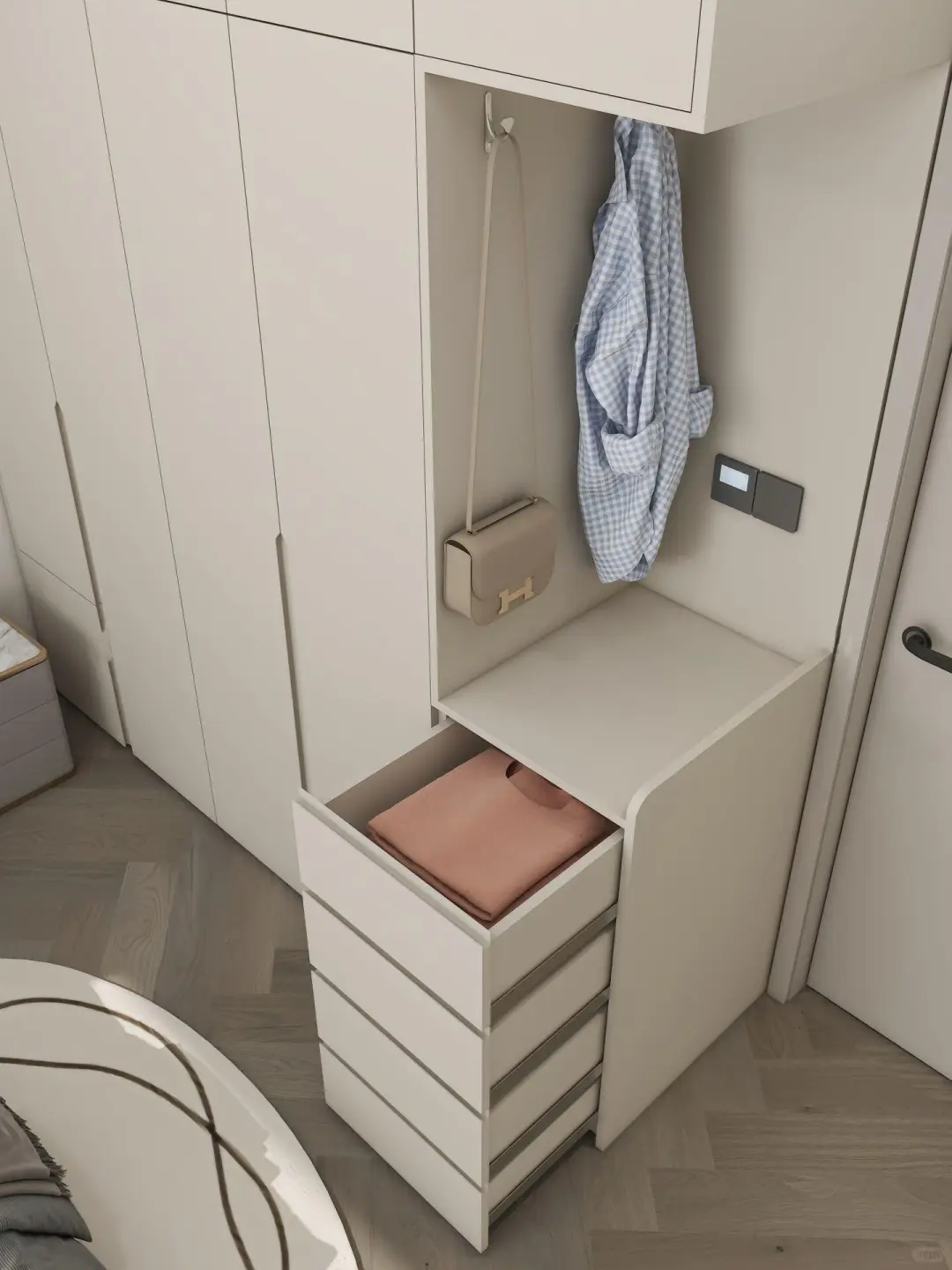 小红书抄作业成功的分段式衣柜！落地成功