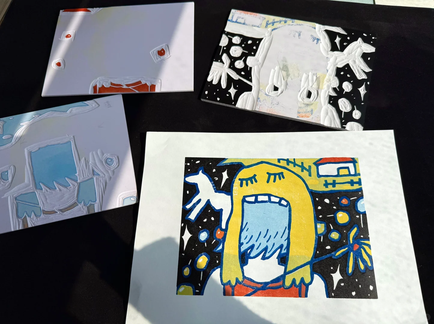 做了分版套色，版画套色怎么做