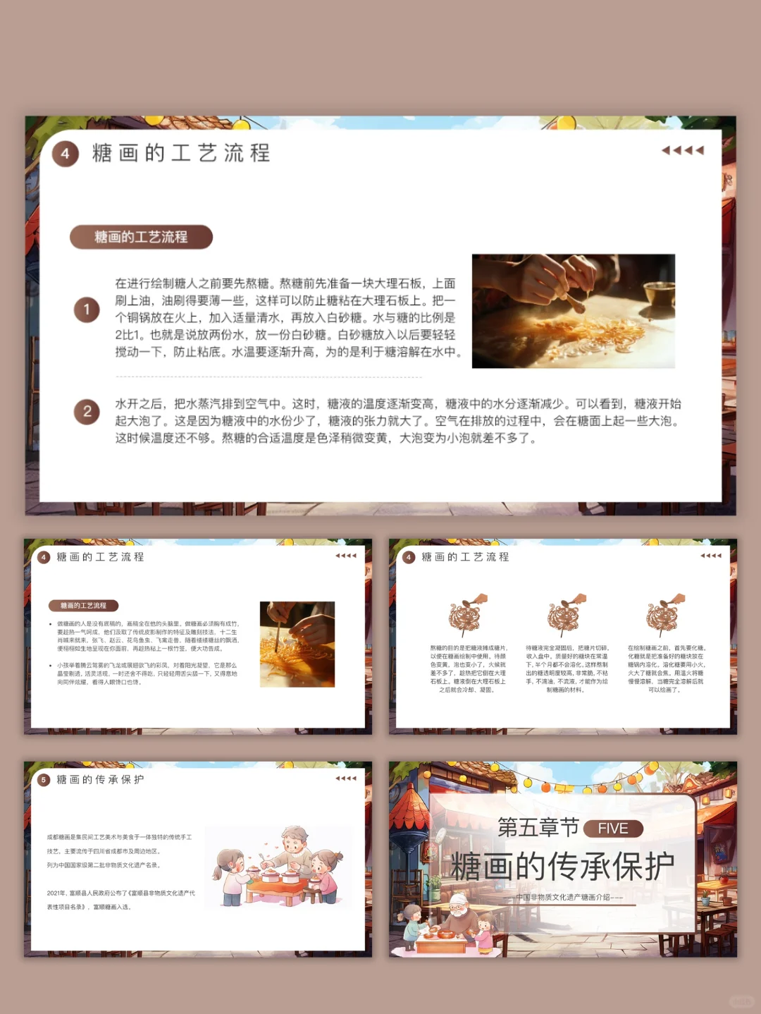 A13中国非物质文化遗产糖画介绍｜19页