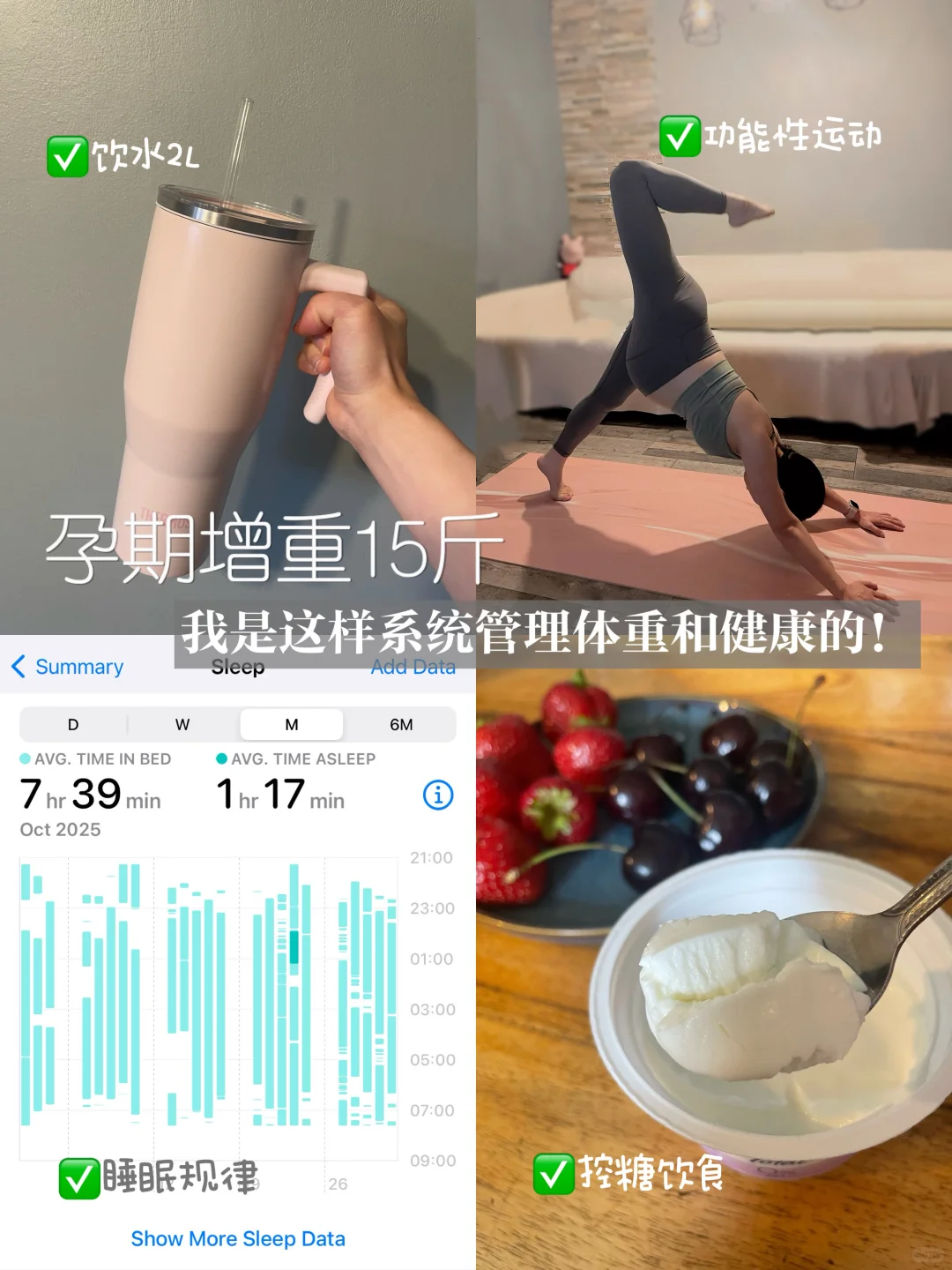 孕期增重15斤|我这样系统管理体重和健康!