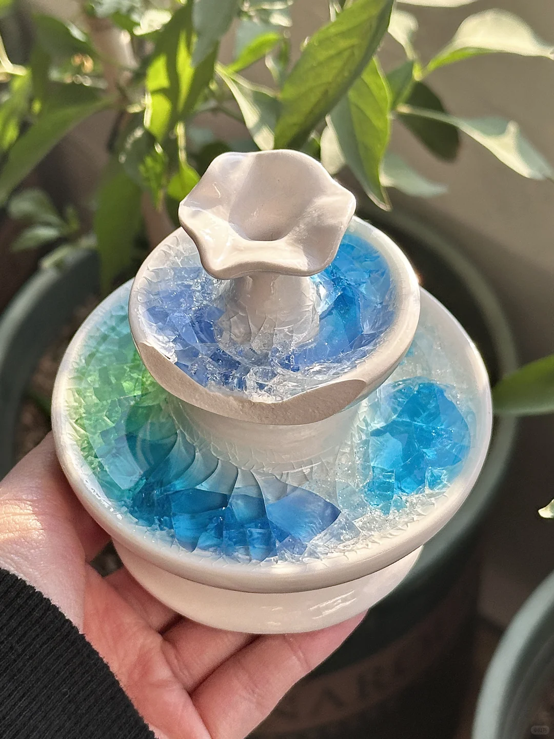 第一次做烧冰裂纹还是碎了（?请看第4张）