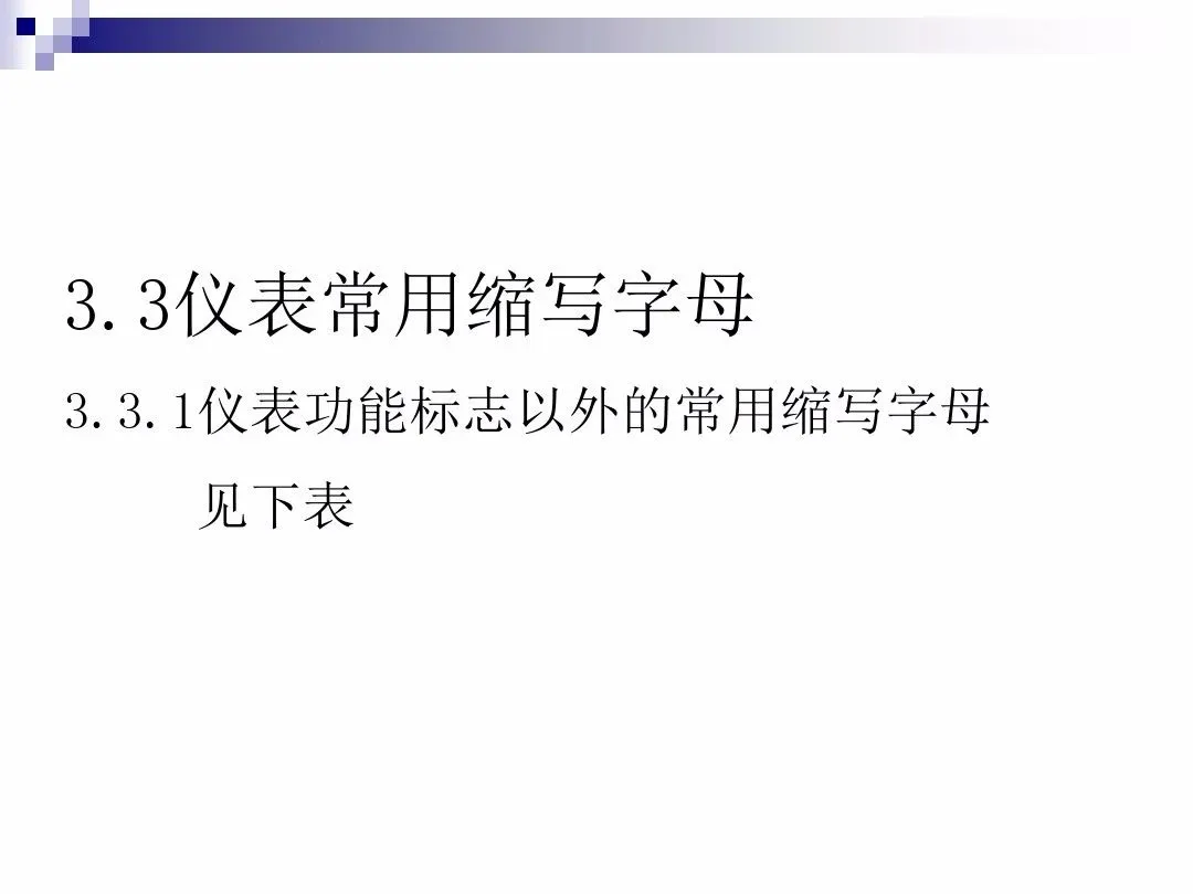 仪表符号不认识？那是你没看到这张图...