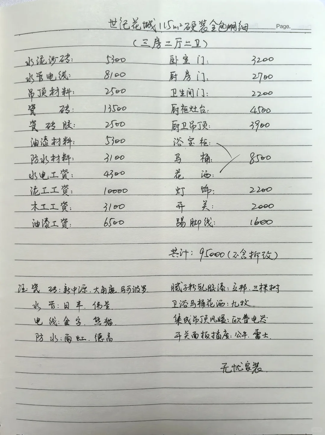 装修比价格更要比材料比工艺!115平只需9万