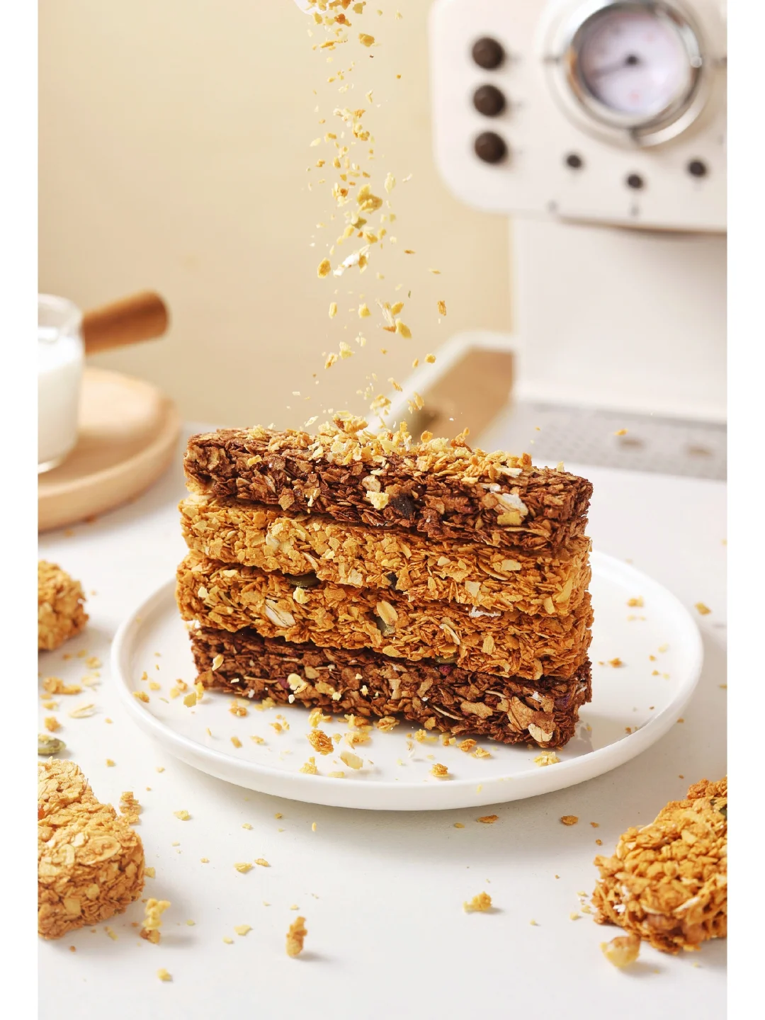 烘焙摄影|粗粮谷物棒谷物圈拍摄