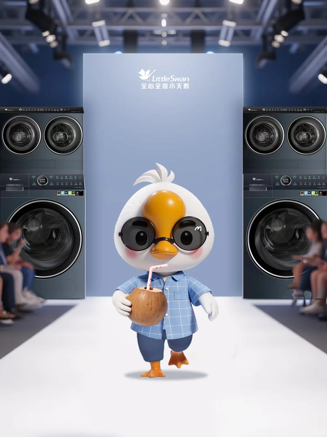 当你发现身边偷感很重的显眼鹅其实是模特