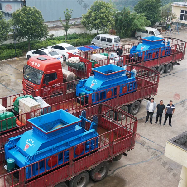 铁矿石对辊破碎机耐磨辊皮寿命长