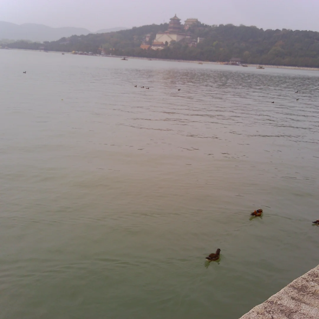 当你在阴天带一堆奇怪设备去颐和园