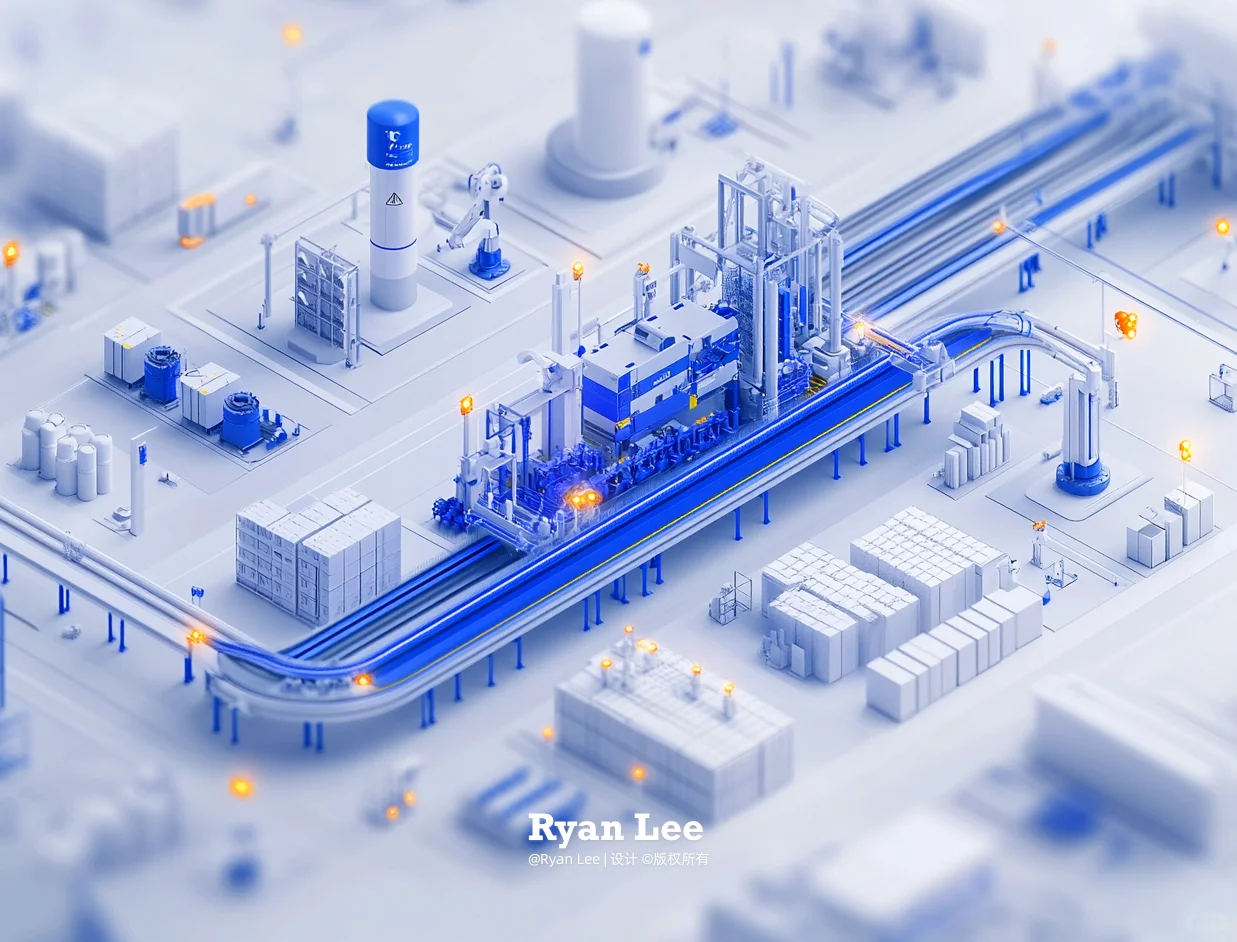 制造业 | 工业零部件生产线3D场景