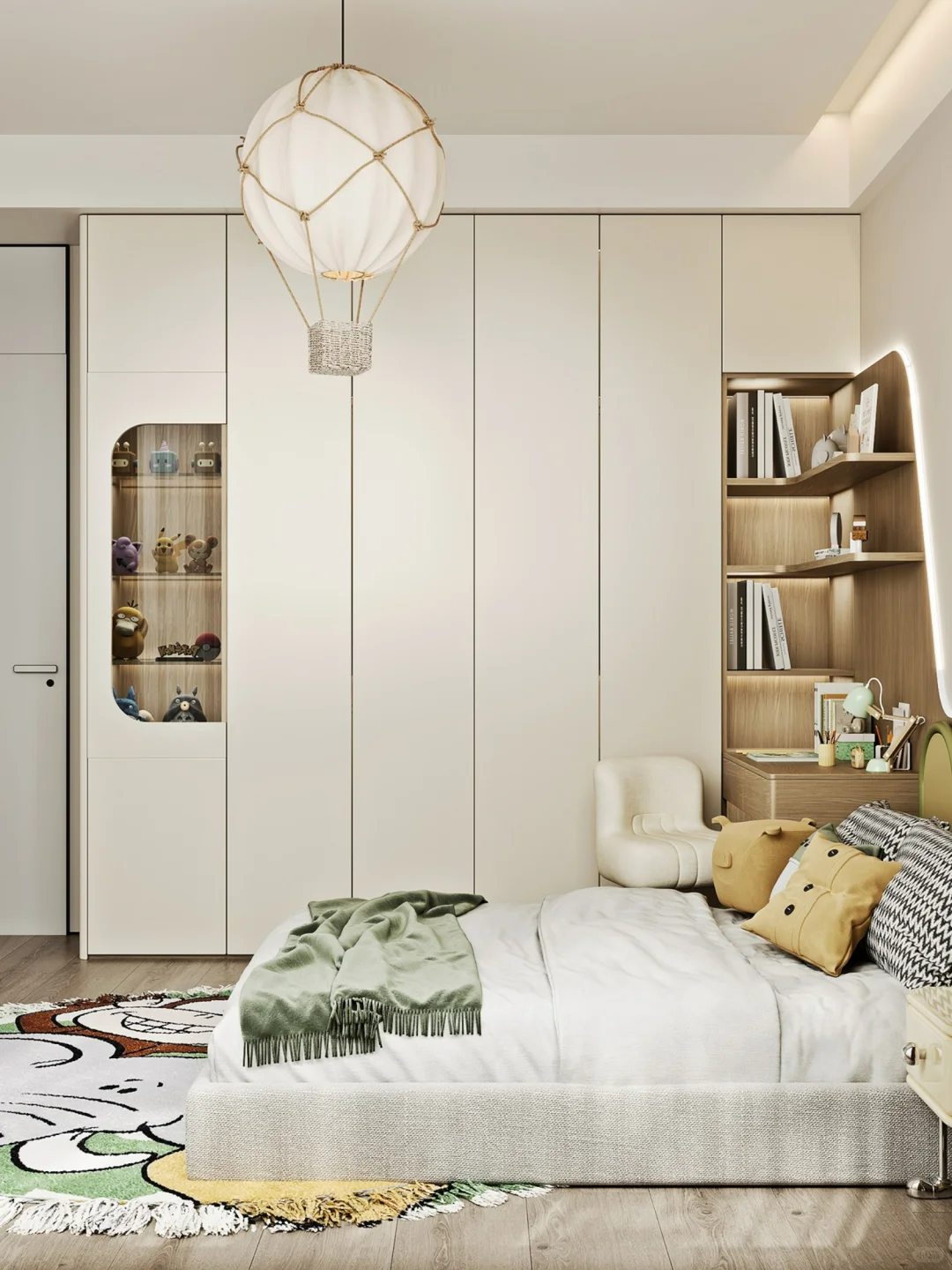 8m²成长型儿童房‼衣柜+转角书桌太绝了