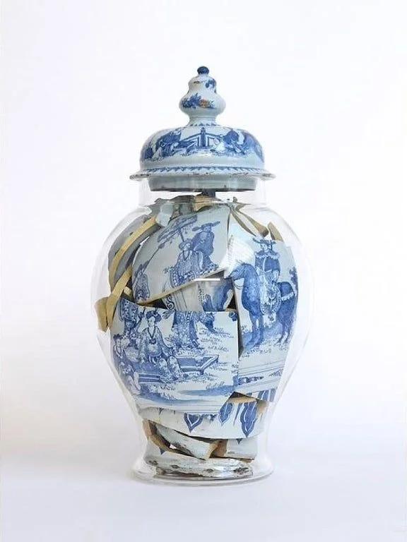 创意灵感 | 碎陶瓷+玻璃罐