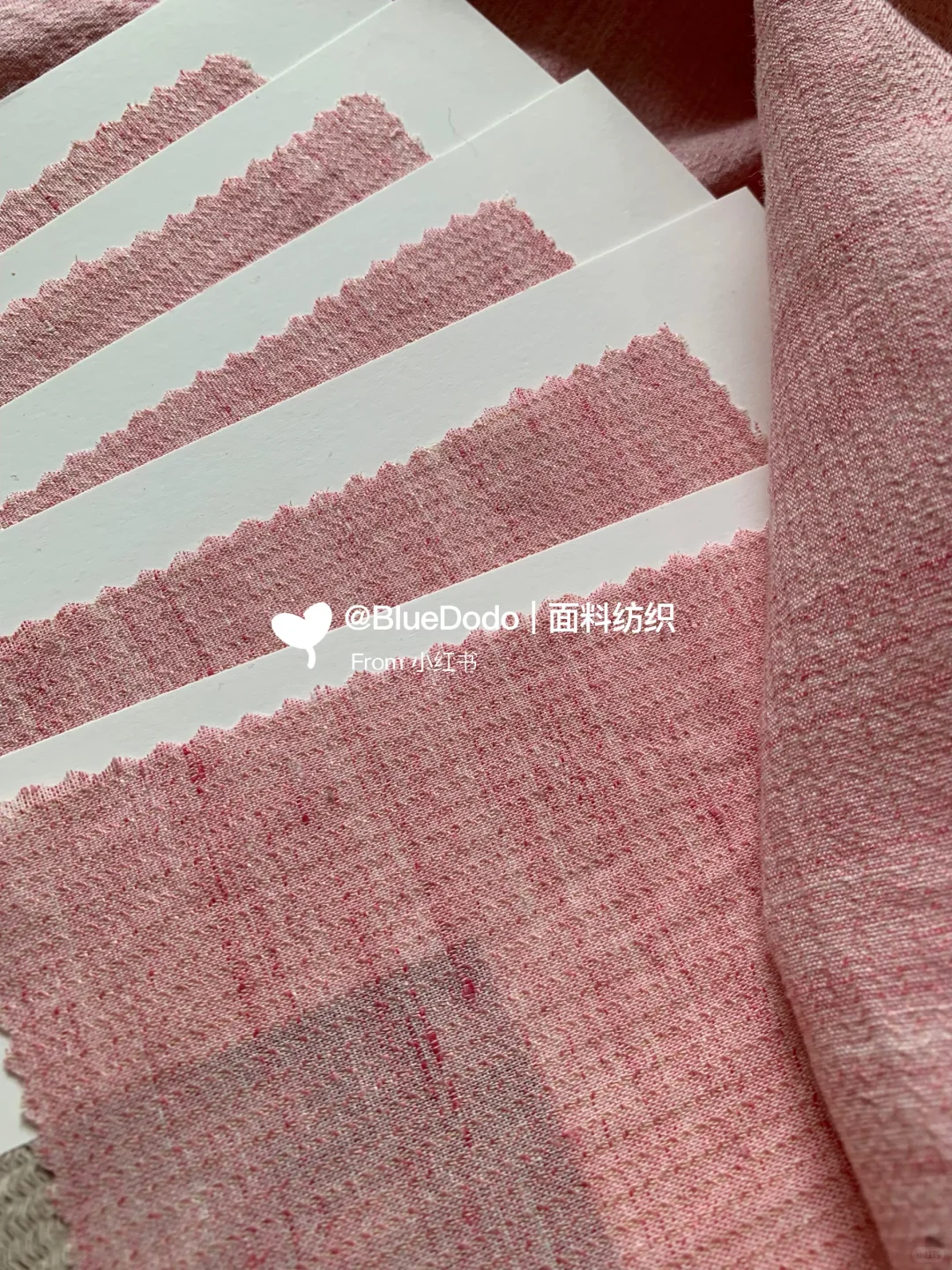 超好看的粉色～日本轻奢亚麻面料 松弛感拉满