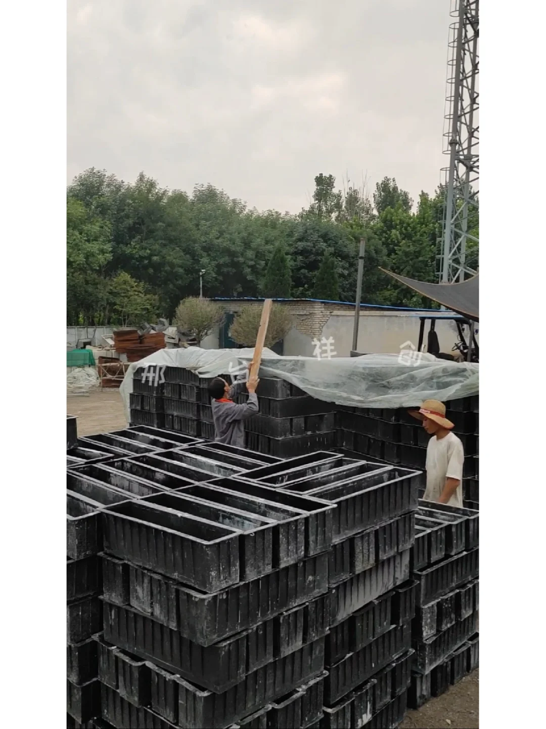 祥创通用型水泥预制块布料机器生产线设备