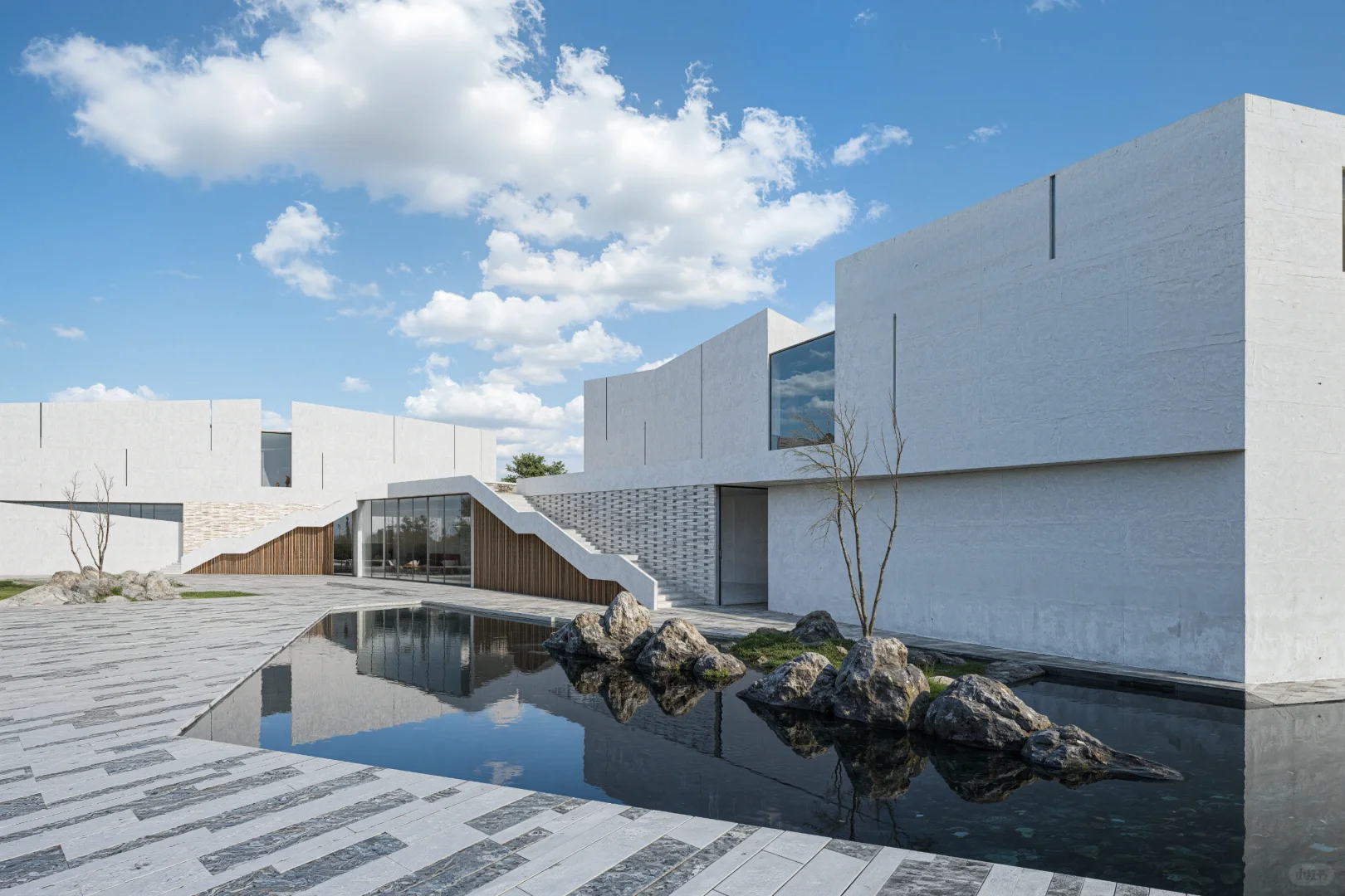 几何与自然的白调协奏｜‘折纸’艺术中的建筑