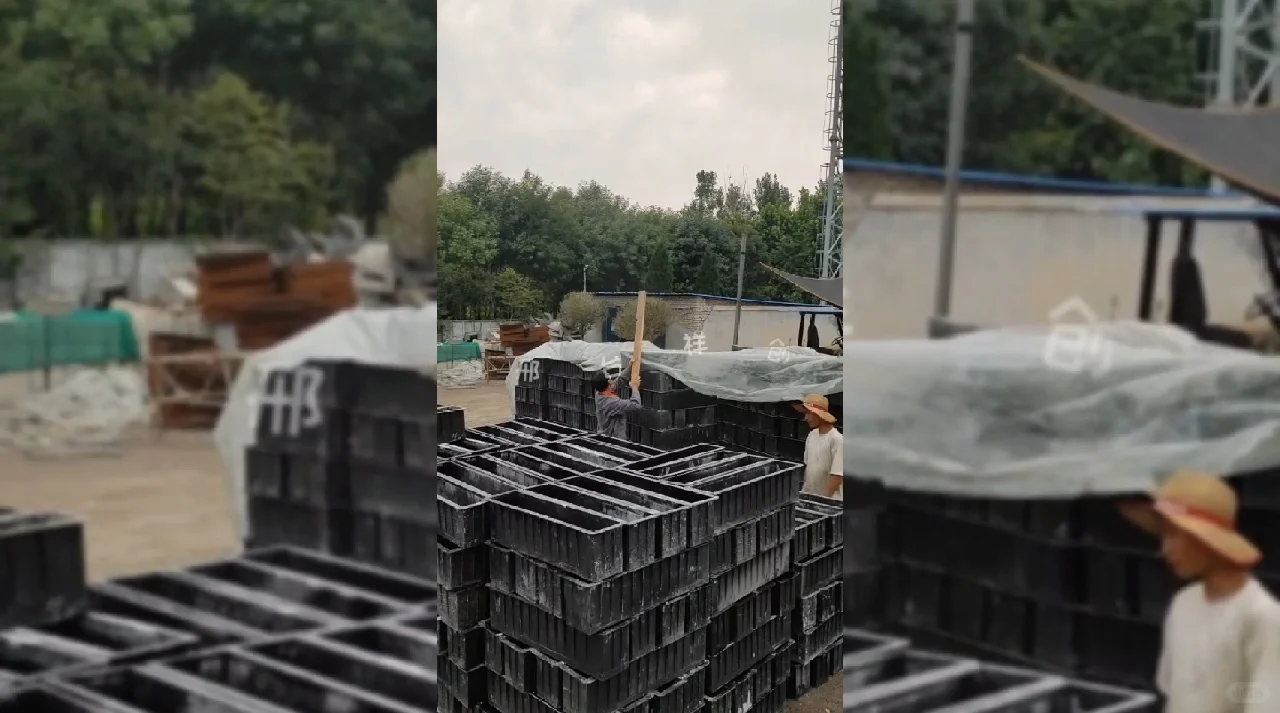 祥创通用型水泥预制块布料机器生产线设备