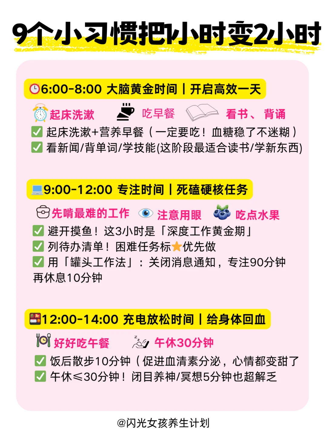 让你1小时变2小时的时间管理术