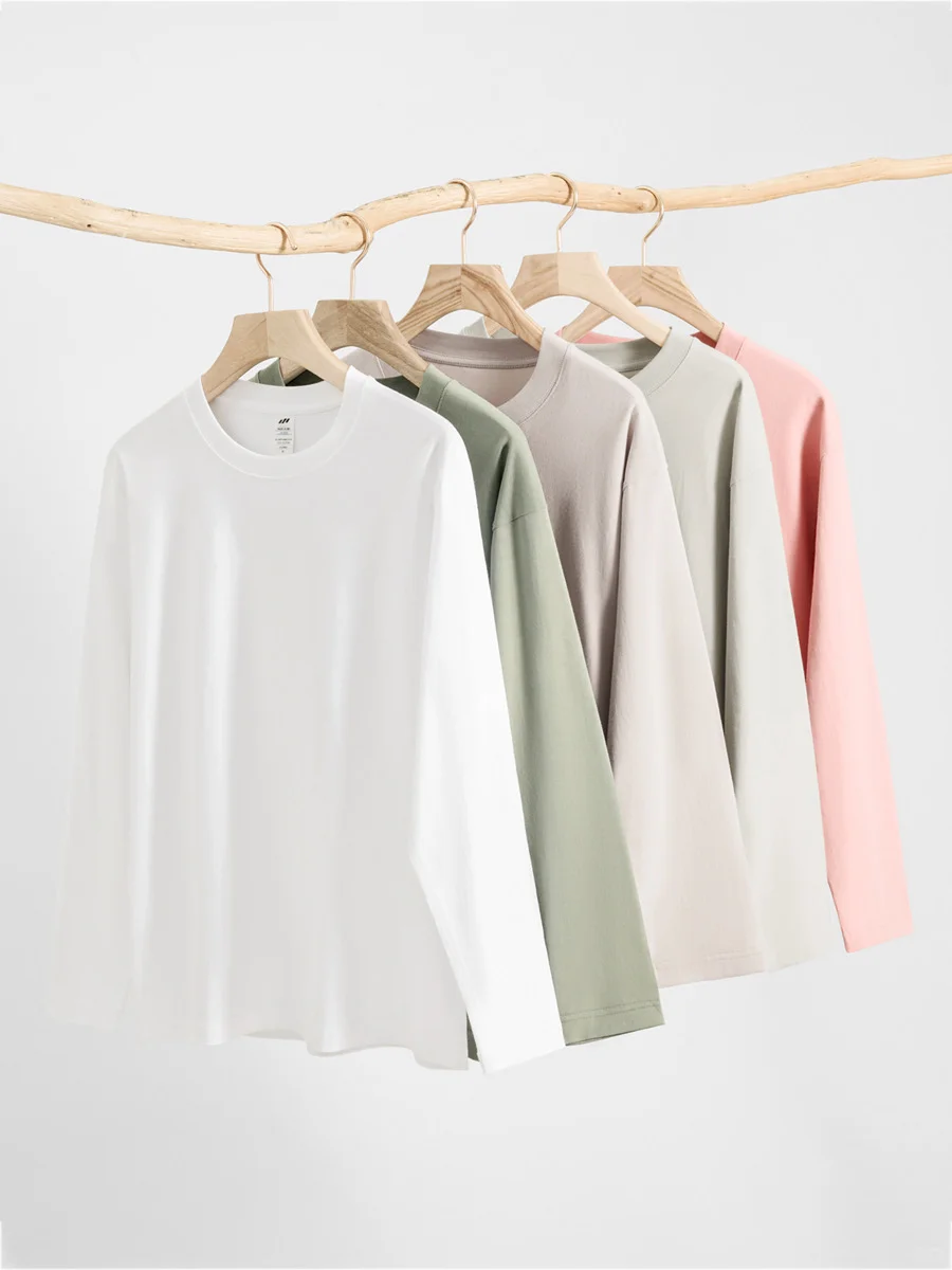 服装源头工厂|230克精梳棉长袖、可批发代发