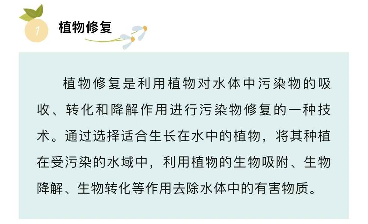 水环境生态修复的主要措施…