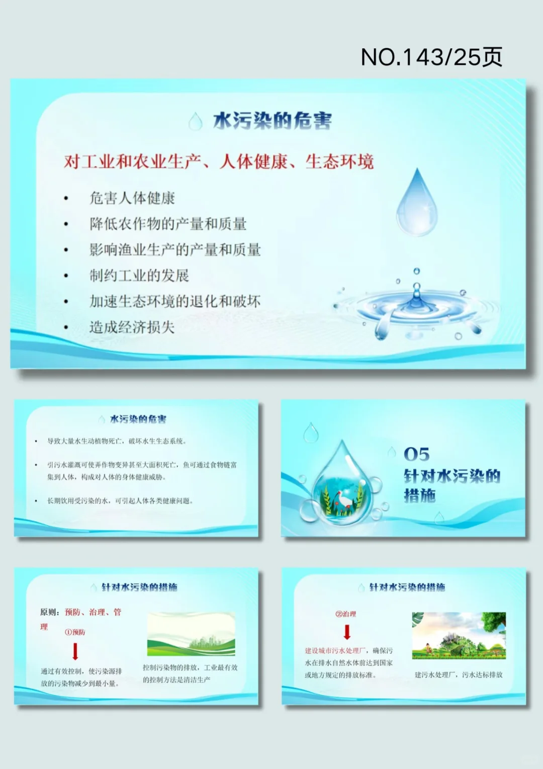 水污染及其防治ppt模版