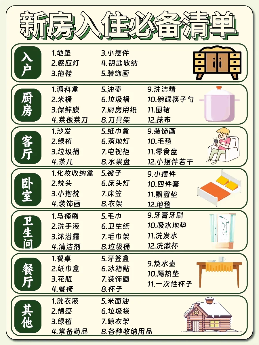 新家入住清单大公开✨一站式购齐不迷茫！