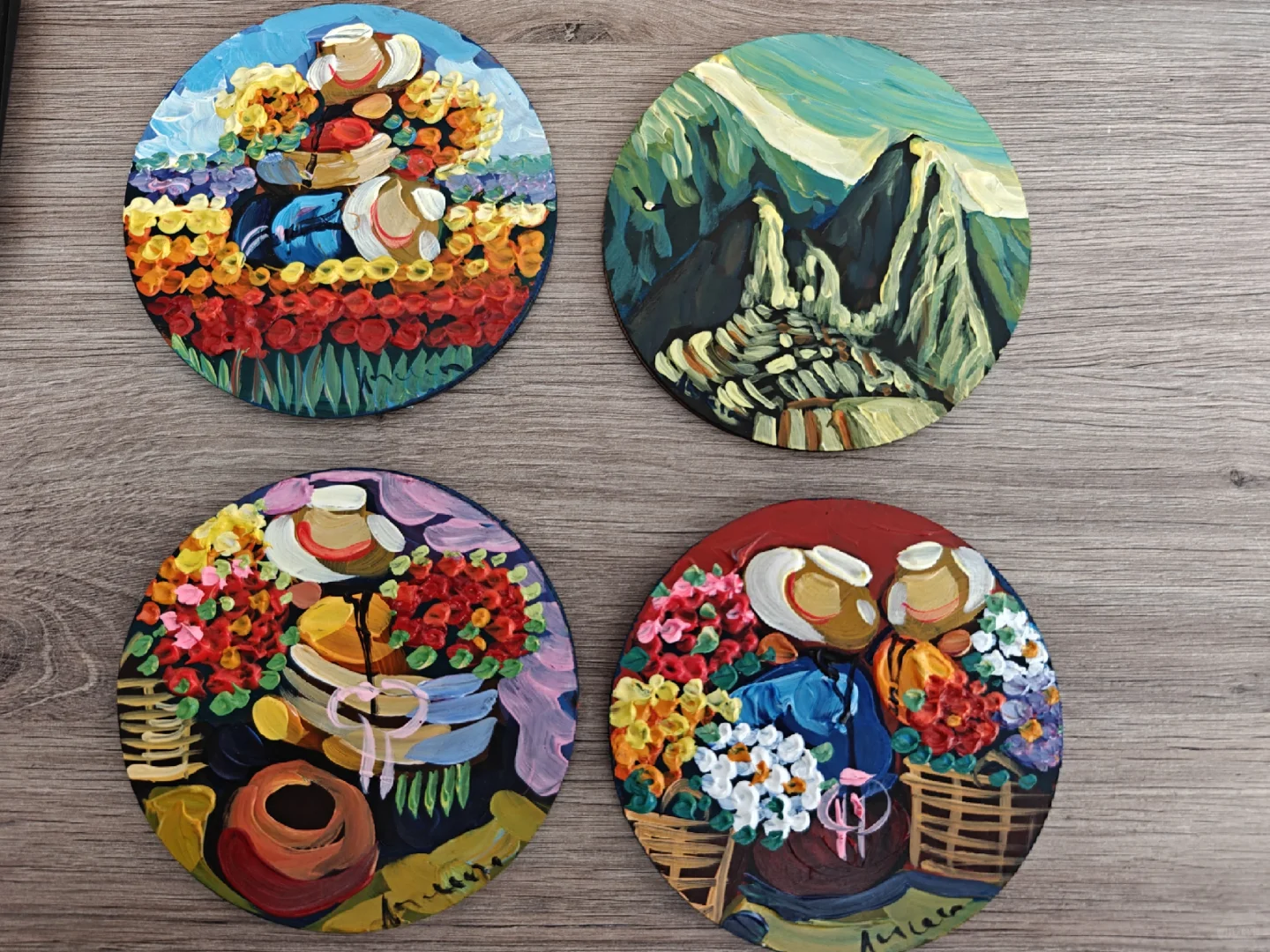 秘鲁利马肯尼迪公园的厚涂聚丙烯冰箱贴