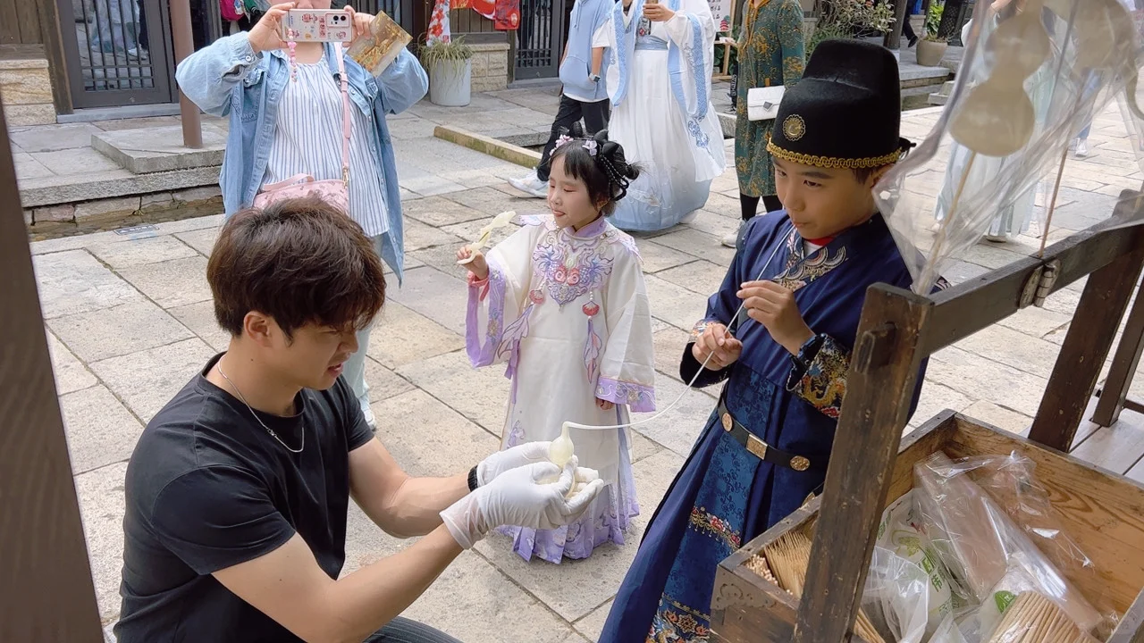 非遗吹糖人｜上海吹糖人糖画师父暖场上门