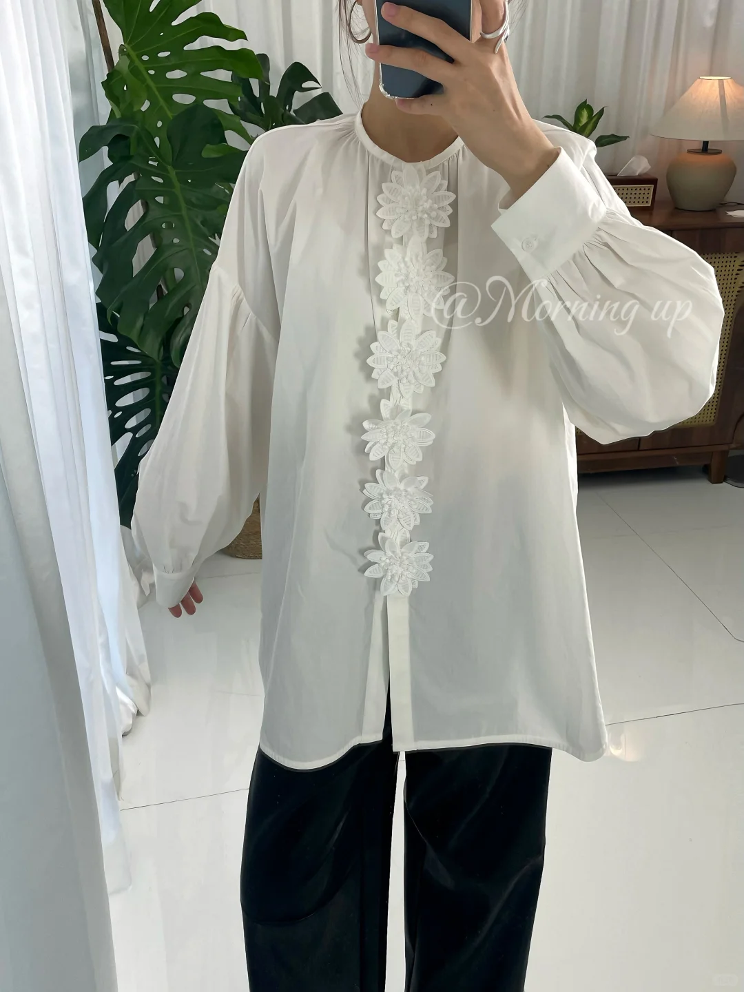 小众设计感白衬衫