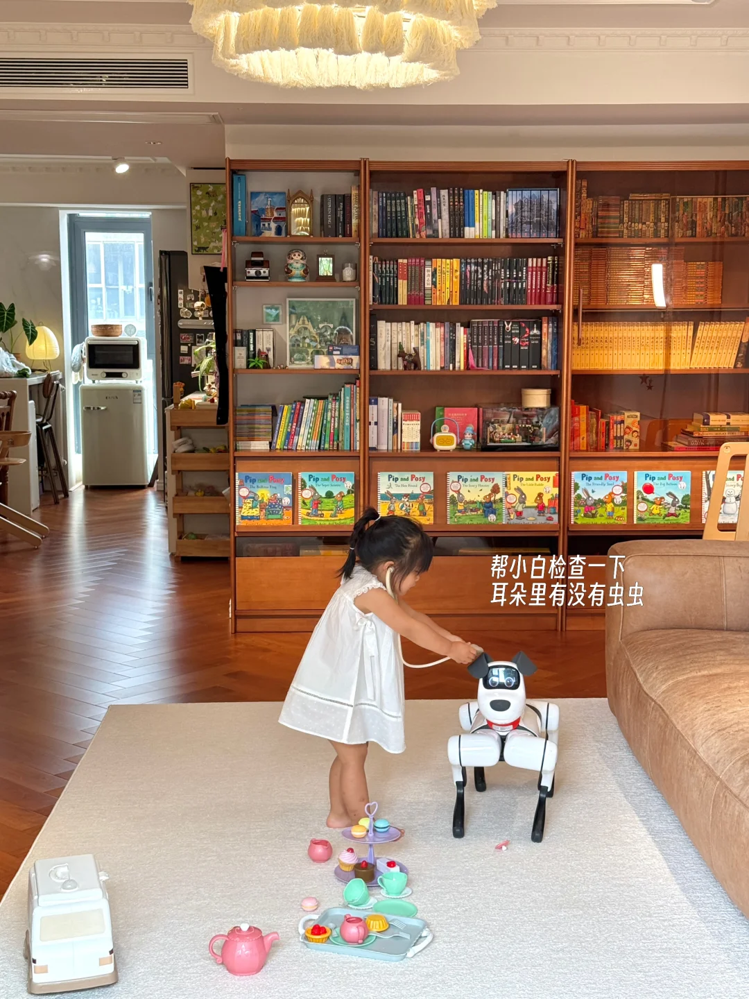 没有二胎但有小狗?恭喜女儿过上梦想童年!