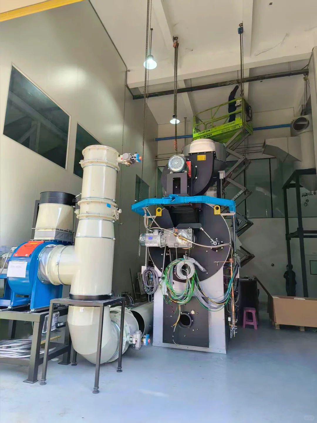 240kg➕400kg大型咖啡烘焙厂生产线净化油烟