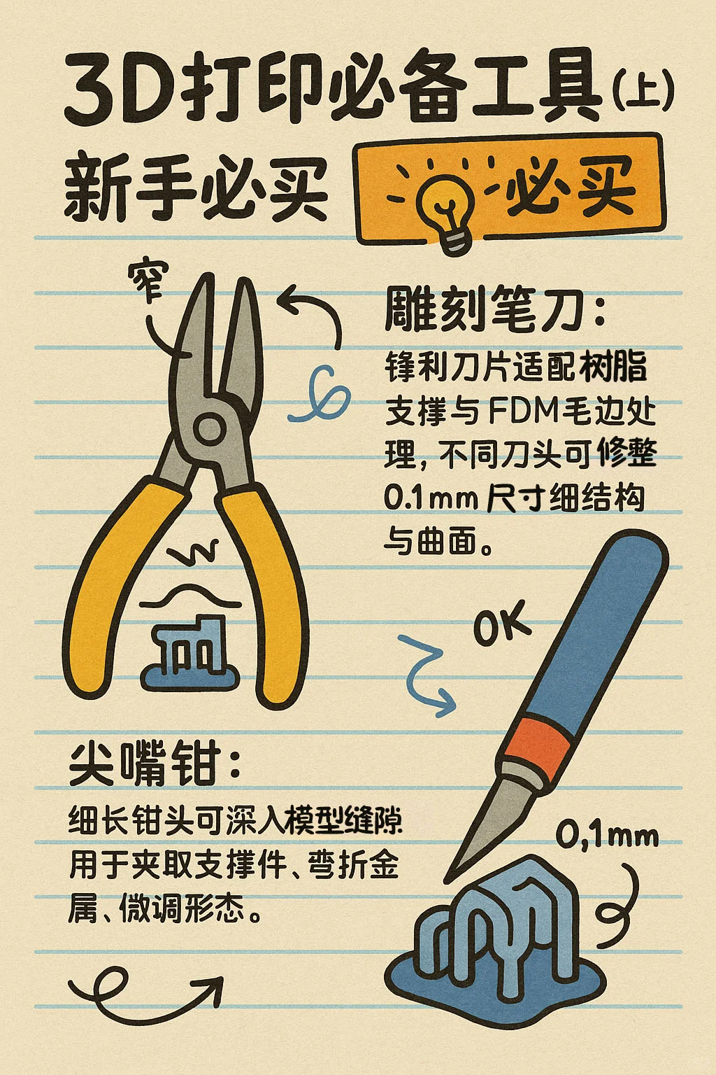3D打印必备的工具?！(基础篇)