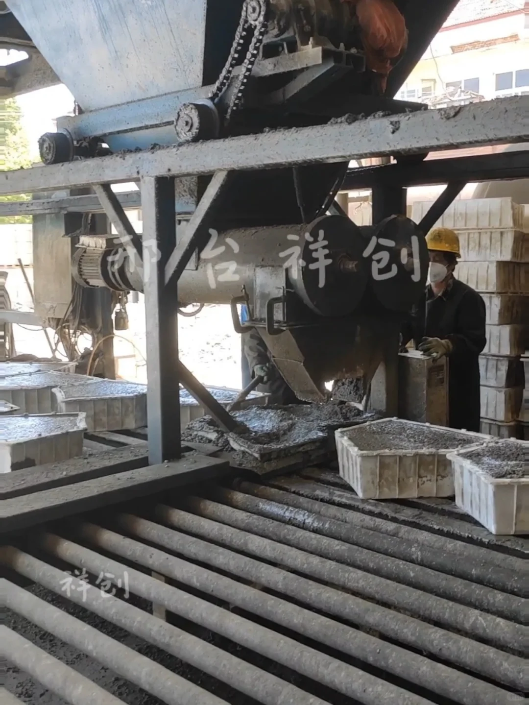 祥创水泥预制品布料机生产设备