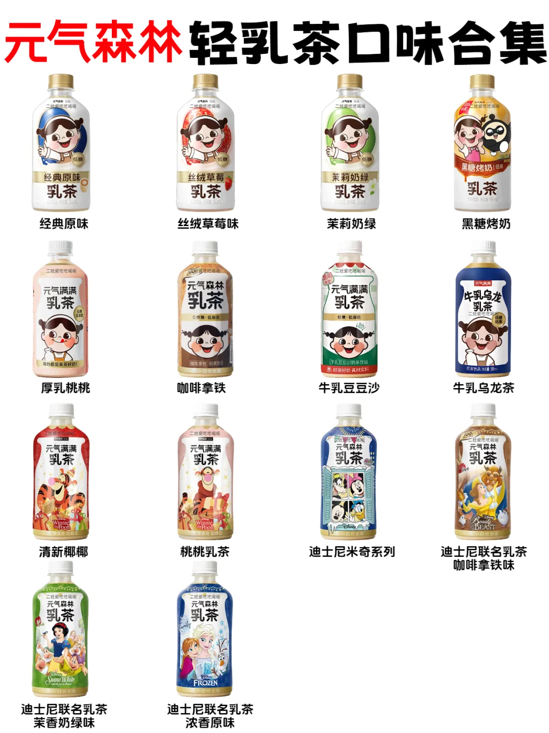 元气森林气泡水口味合集?你喜欢哪个口味