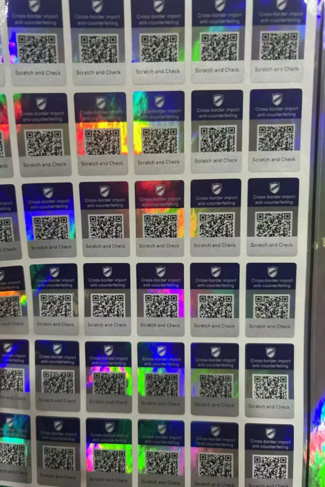 ?进出口防伪标签，一物一码