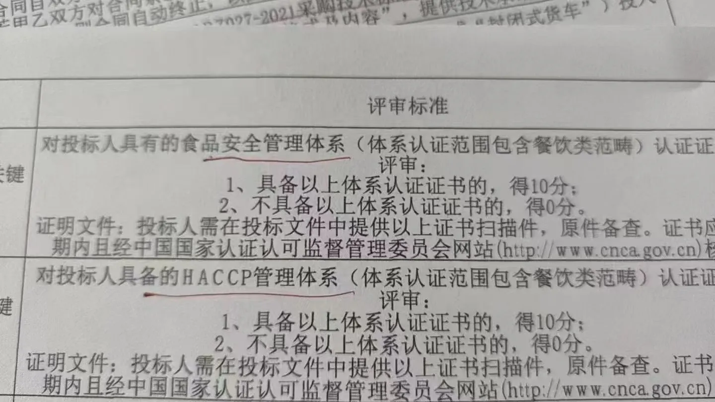 投标，加分项